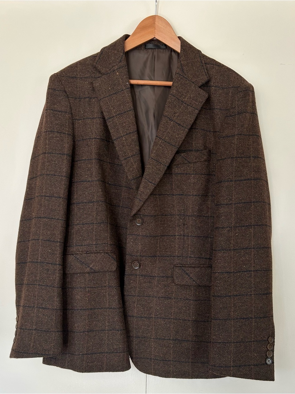 Classic Brown Wool Blazer